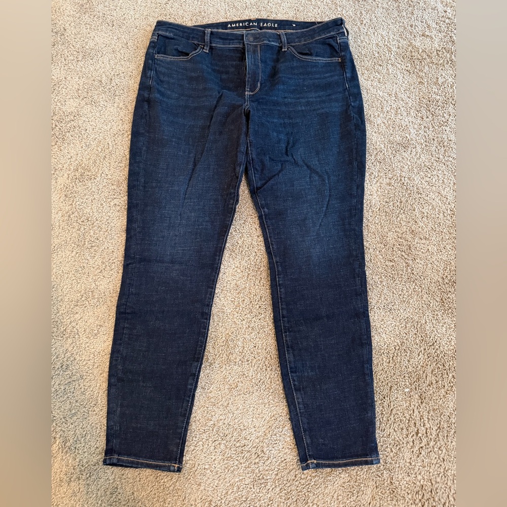 American Eagle Outfitters Dark Blue Skinny Jeans